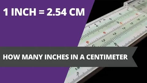 How many inches in a centimeter.