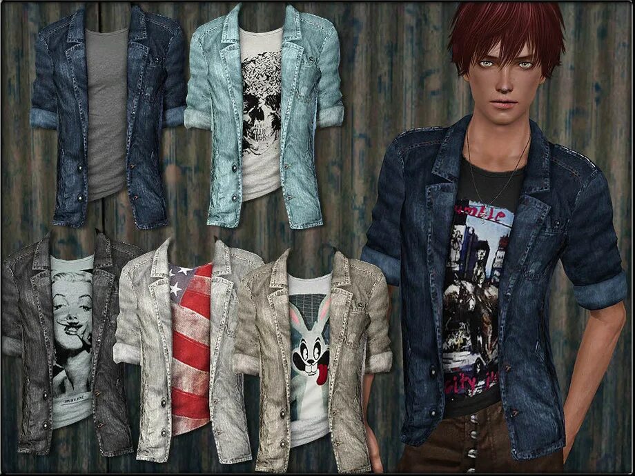 Крутая одежда в брукхейвен. Мужская джинсовка симс 4. sims 3 rock jacket. одежда для парней симс 3. джинсовая куртка для симс 3.