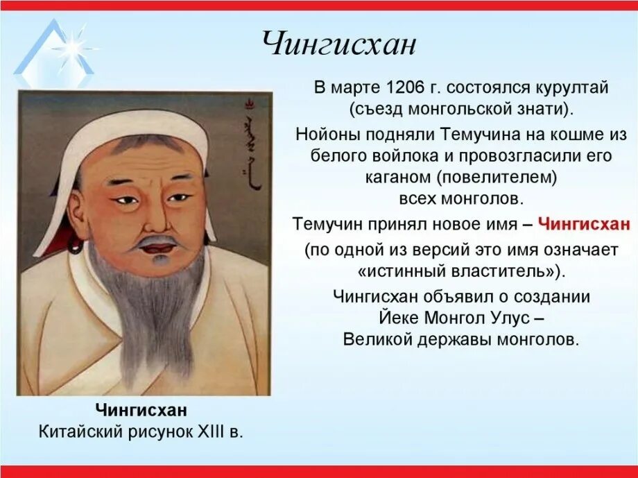 Первым ханом стал. Курултай съезд монгольской знати 1206 г.