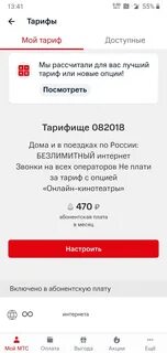 Тариф нетариф мтс