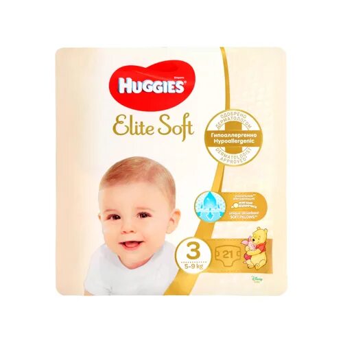 Huggies elite soft 3 5 9 кг