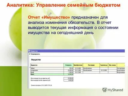 Отчет имущество