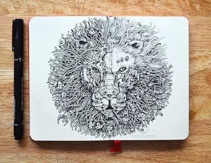 Impressively Detailed Pen Doodles By Kerby Rosanes