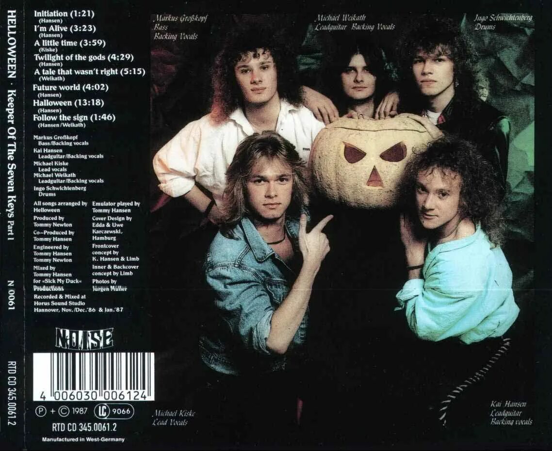 Keys part. Helloween группа 1987. helloween группа 1985. helloween 1987 keeper of the seven keys part i. helloween keeper of the seven keys part 1 обложка.