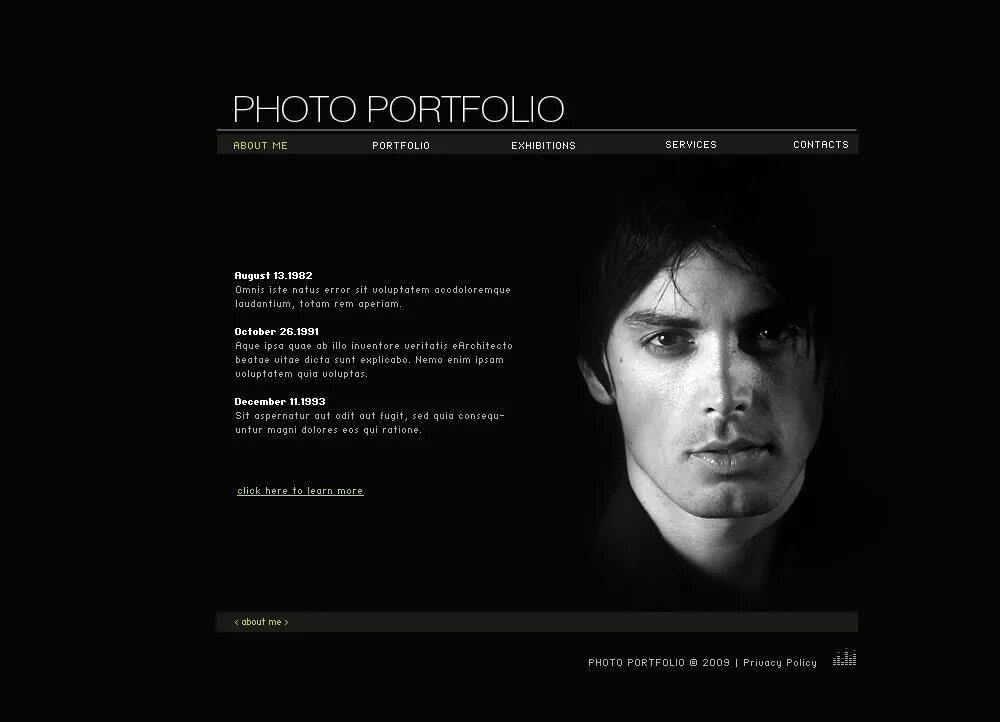 Сайт фотографа. Kit Anghell портфолио фотограф.
