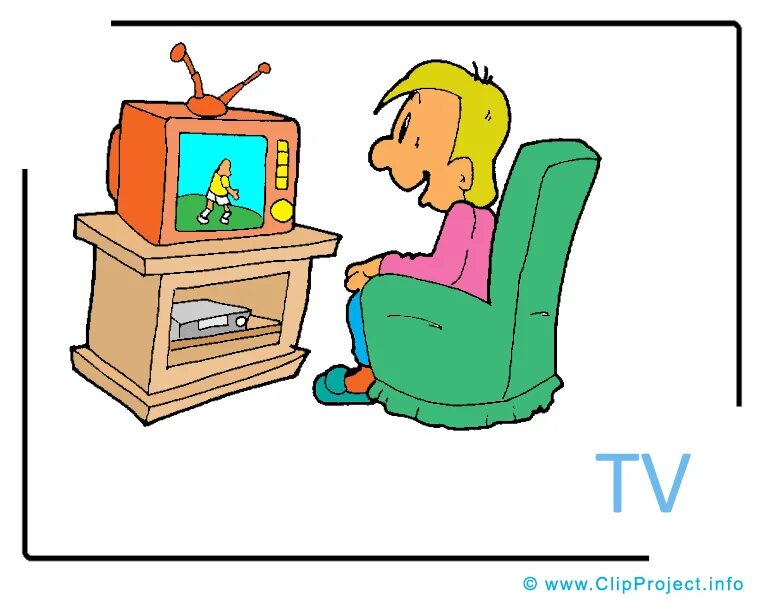 Человек перед телевизором иллюстрация. Tv на английском. Телевизор мультяшный. Презентация по английскому языку мой день. Телевизор для детей.