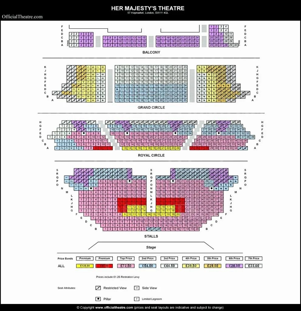 Stalls stage balcony. Her majesty&#039;s theatre аделаида. majestic theatre london stage. лондон палладиум схема зала. опера лондон схема зала.