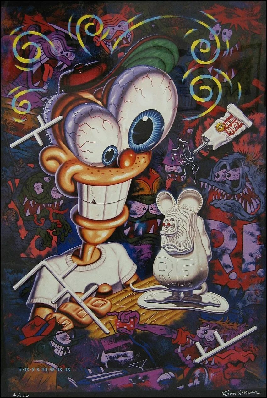 Художник постер. Тодд Шорр. Тодд Шорр картины. Todd Schorr Art. Лоуброу арт поп-сюрреализм.