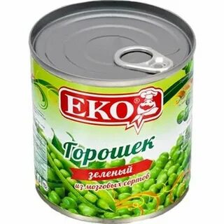 Овощные консервы зеленый горошек