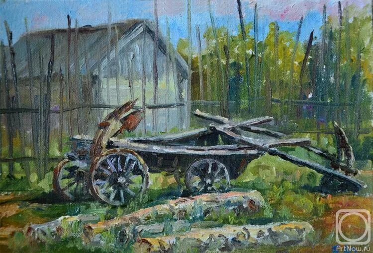 Радов телега. Телега живопись. картина повозка. телега картина маслом.