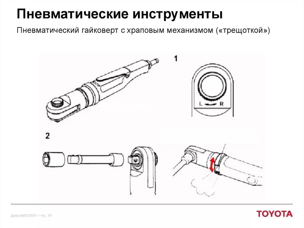 Примеры использования пневматических машин и инструментов Пневматические машины и инструменты