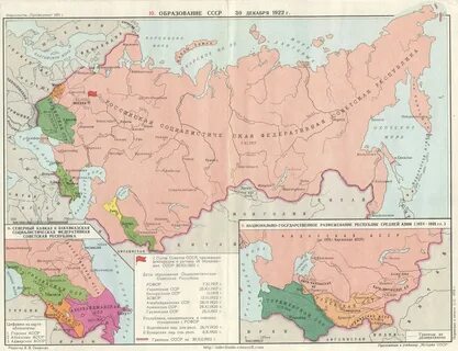 Карта советского периода