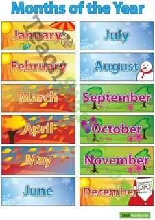 Complete the names of the months
