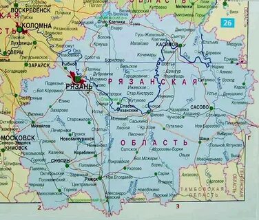 С кем граничит рязанская область
