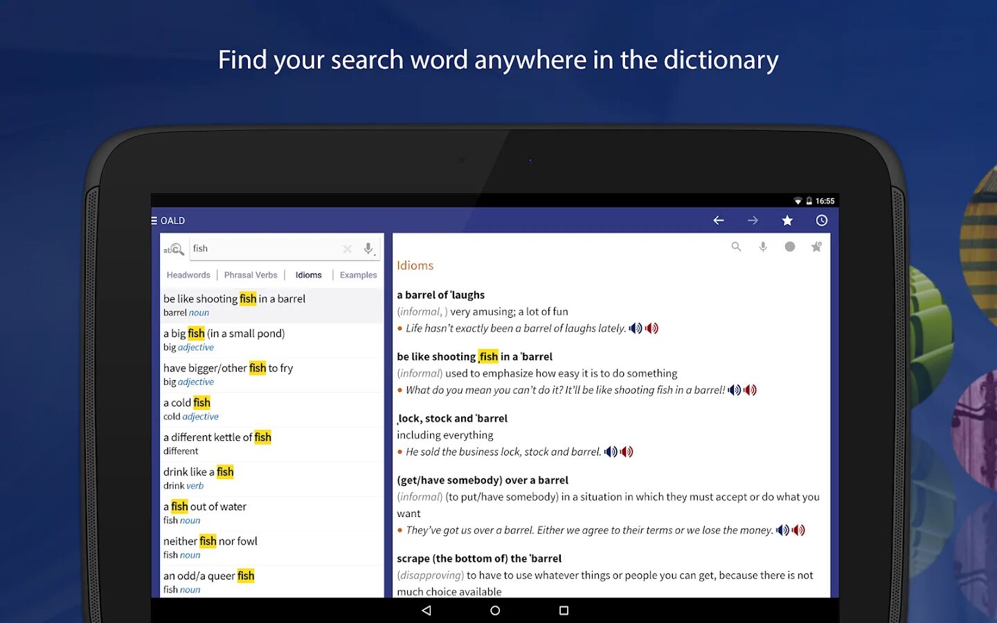 Learn dictionary. Learn dictionary