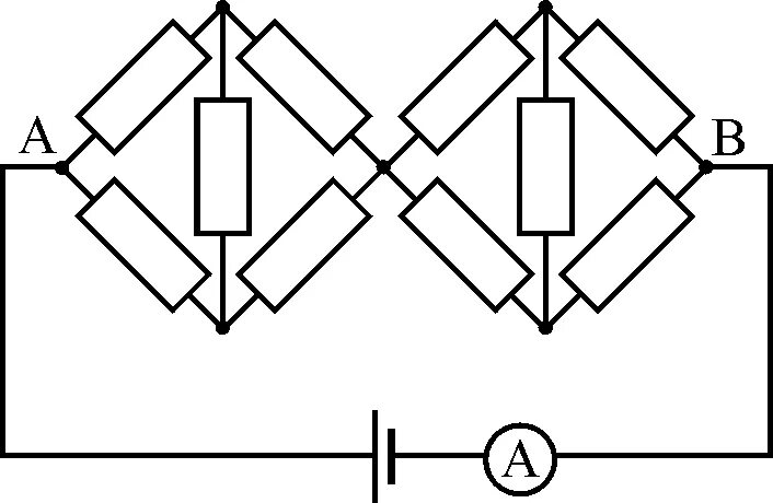 Сопротивление схема одинакового напряжения. Резистор в цепи изображенной на рисунке. Цепь схема которой. В цепи схема которой изображена на рисунке. На рисунке 129 изображено соединение 4 одинаковых