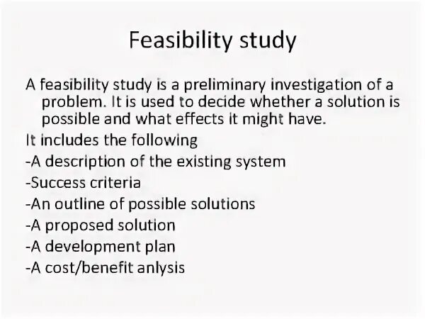 Feasibility перевод