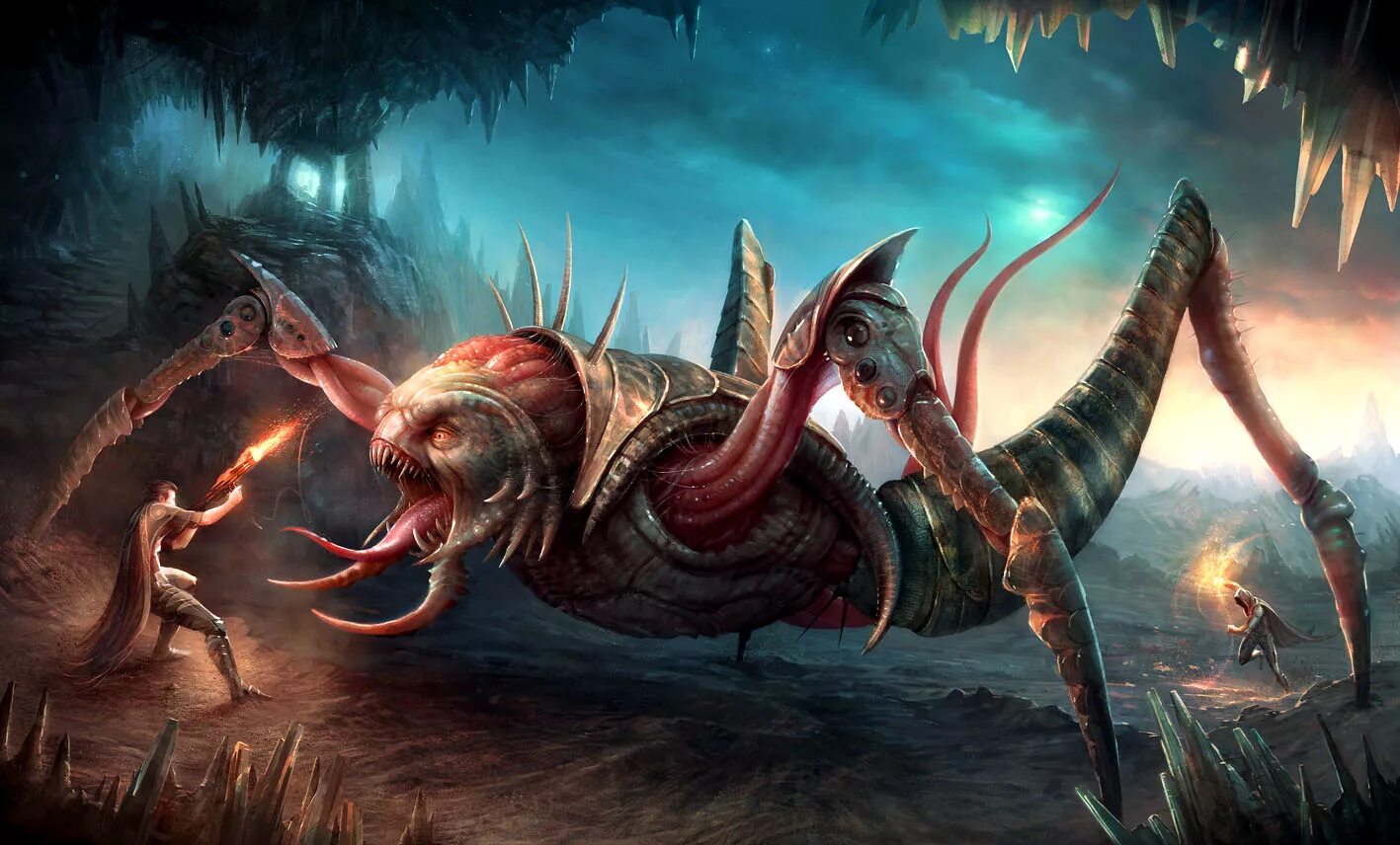 уэйна барлоу "экспедиция 1990 года". существа других миров. фэнтези существа. существа других миров. сиреноголовый легенда монстр.