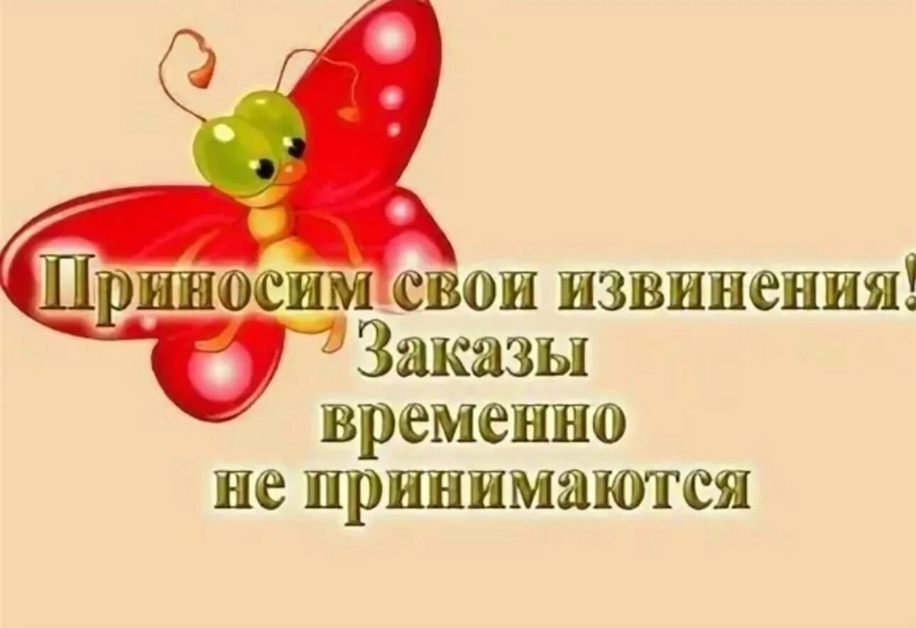 Работаем принимаем заказы. Заказы временно не принимаю. Заказы не принимаются. Заказы не принимаю. Прием заказов временно приостановлен.