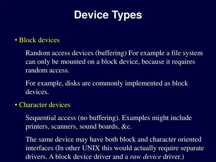 Devices require