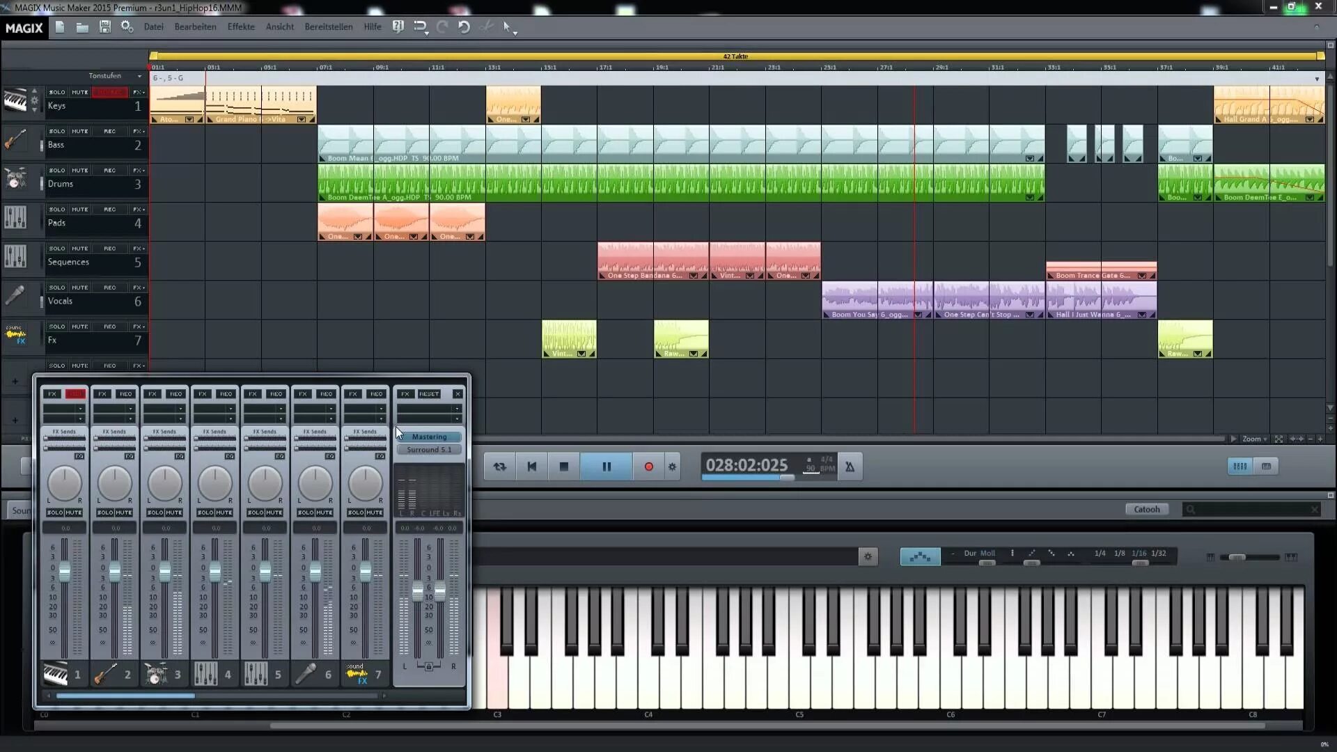 Через что делают музыку. MAGIX Music maker Интерфейс. Программа для создания музыки. Программа музыкальная студия. Штука для создания музыки.