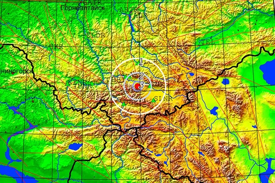 Сильные землетрясения на алтае