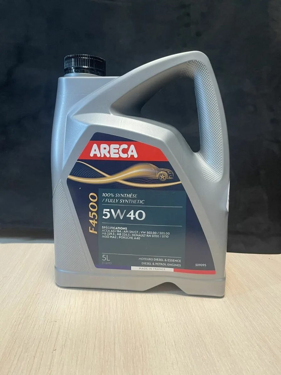 Areca f4500 essence 5w40 sn/cf a3/b4. Масла арека. Масло арека 5w30. Моторное масло areca f4500 5w40 1000 л. Areca f4500 5w-40 артикул.