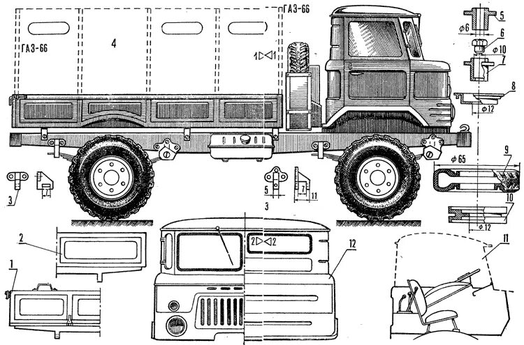 Характеристики автомобиля газ 66. ГАЗ 66 чертеж кабины сзади. Габариты автомобиля ГАЗ 66. Колесная база ГАЗ 66. ГАЗ 66 габариты.