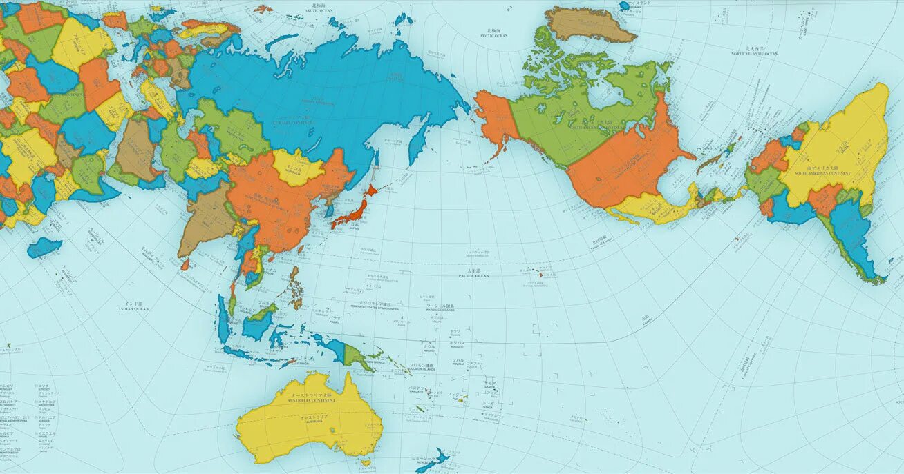 Biggest world map