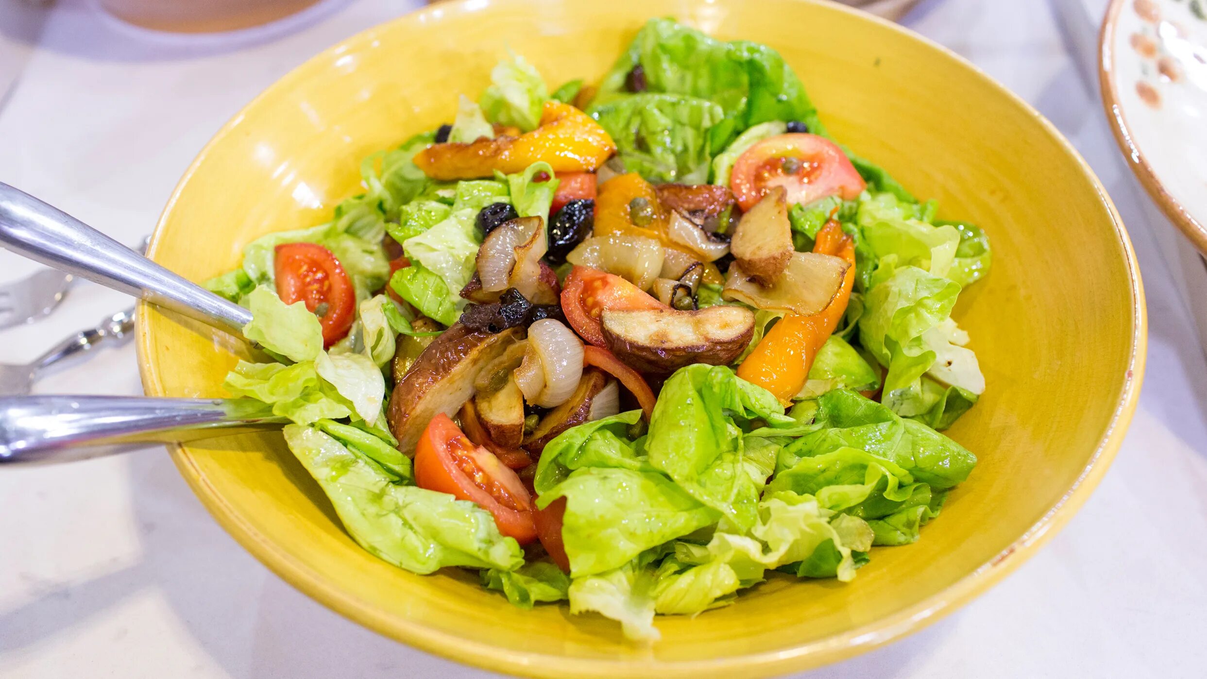 When i cook salads i use