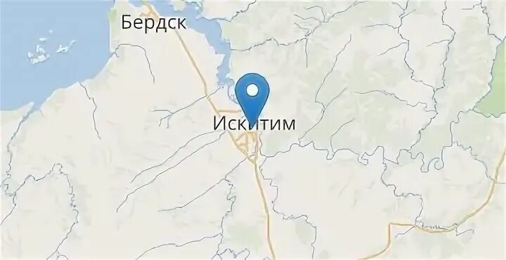 Искитим на карте