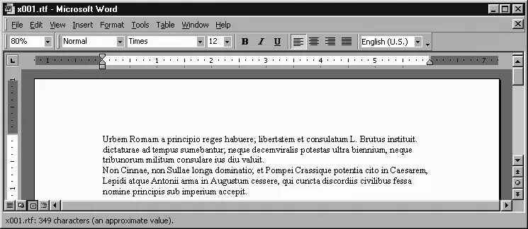 Text format