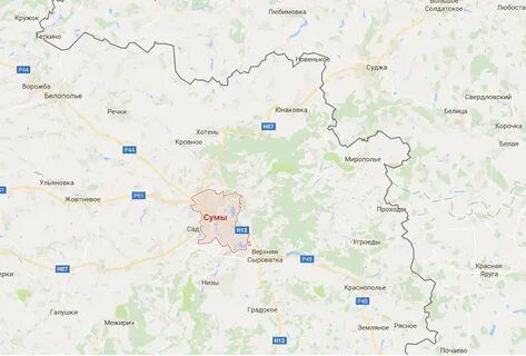 Карта украины где сумы