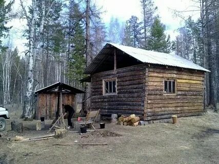 Зимовье охотника промысловика