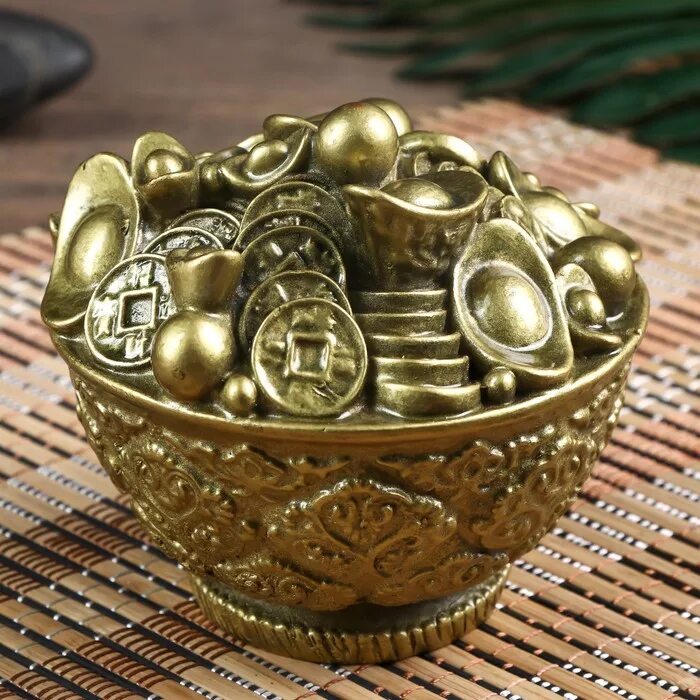 Чаша с деньгами. Чаша с деньгами. Чаша изобилия фен шуй. Символ благополучия. Изобилие и богатство.