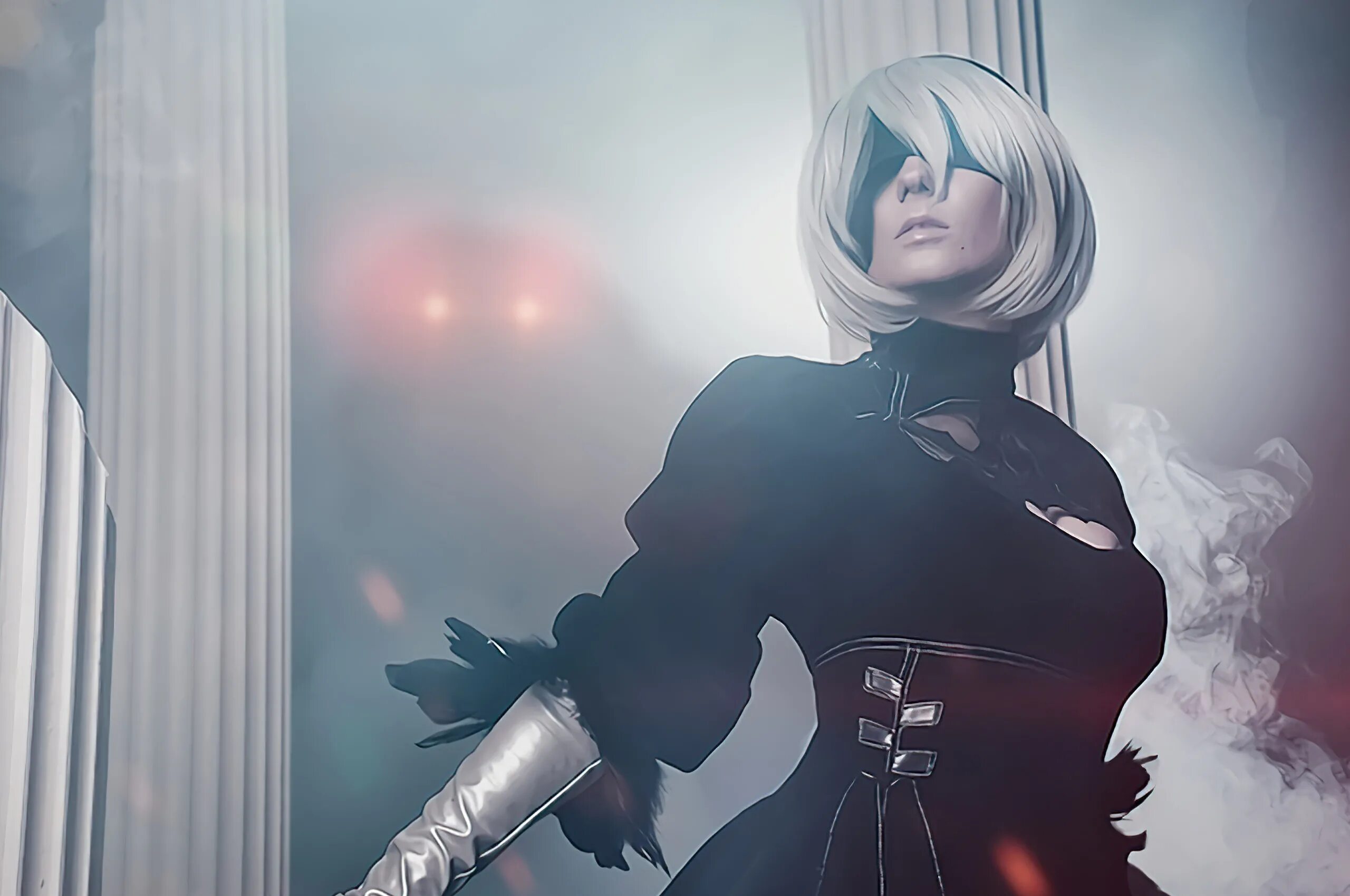 Nier 2b 18. Ниер автомата 2b. 2b Cosplay Пирожникова. 2 B NIER Automata.