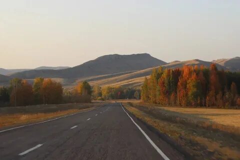 Уральские горы на машине