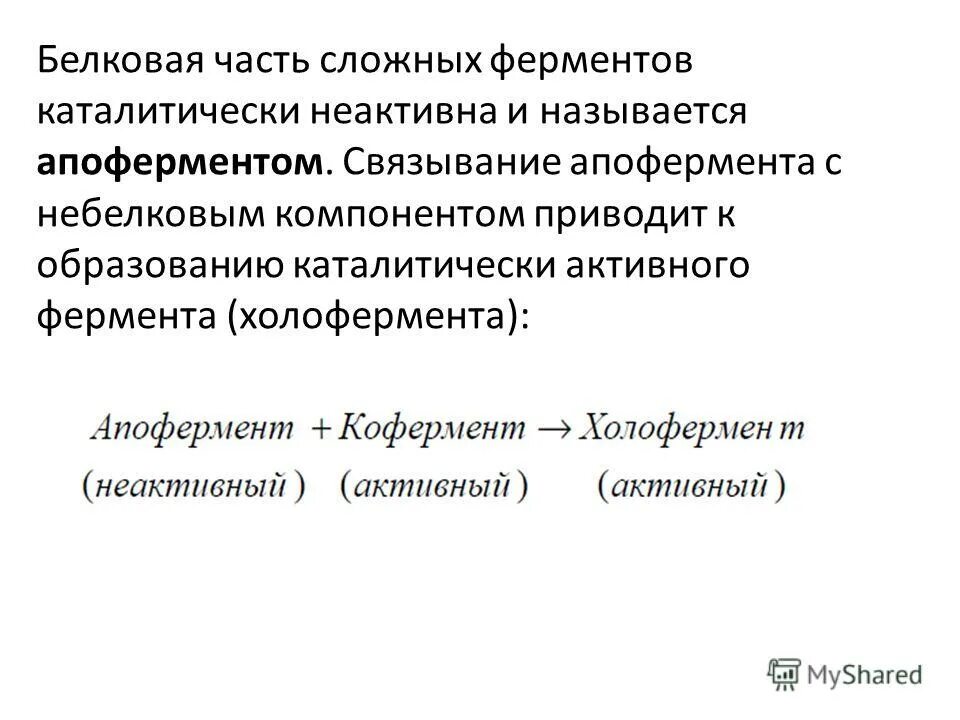 Небелковая часть фермента. Белковая часть сложного фермента. Небелковая часть сложного фермента. Белковая и небелковая часть фермента. Небелковый компонент сложного фермента.