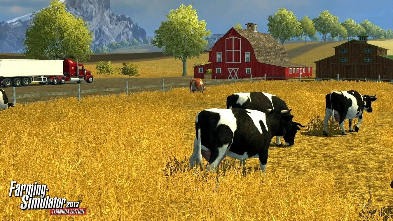 Игра фермер симулятор. Farming Simulator 2013. Фермер симулятор 13 Титаниум эдишн. Farming Simulator 2013 Titanium Edition. Компьютерная игра про корову.