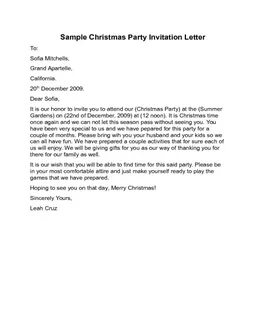 Invitation example