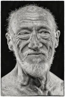 Weathered face