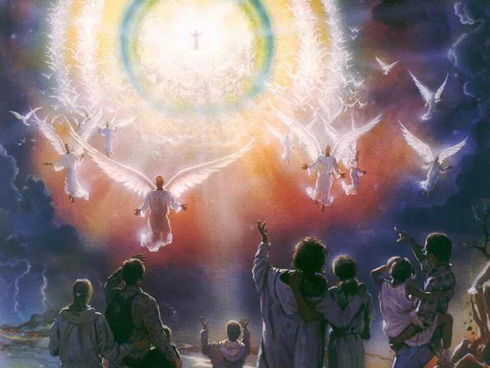 Ангелы святого человека. Второе пришествие Иисуса Христа. Пришествие Иисуса Христа второе пришествие. Второе происшествие Иисуса Христа. Иисус Христос с ангелами второе пришествие.