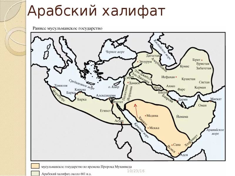 Арабы были юго восточными соседями какой империи