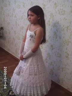 Платье крючком 8 лет