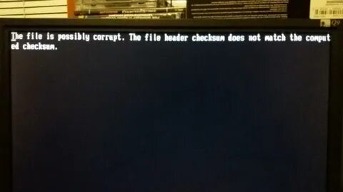 The setup files are corrupted