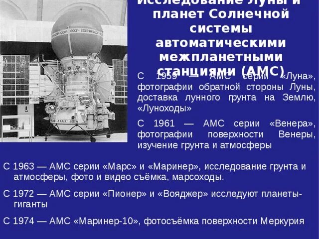 Вопросы станции почему. Полеты АМС К планетам солнечной системы. Полеты АМС К планетам солнечной системы презентация. Исследования АМС. Задачи автоматических межпланетных станций.