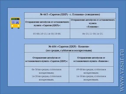 Согласно расписанию автобусы начнут ходить