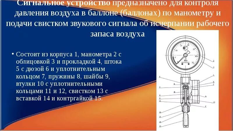 Давление технического воздуха. Акустическое сигнальное устройство. Сигнальное устройство дыхательного аппарата. Прибор сигнальный устройство. Сигнальное устройство ДАСВ предназначено.