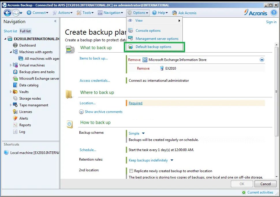 Создания backup. Acronis backup. бэкап акронис. acronis backup advanced. acronis backup advanced 11.