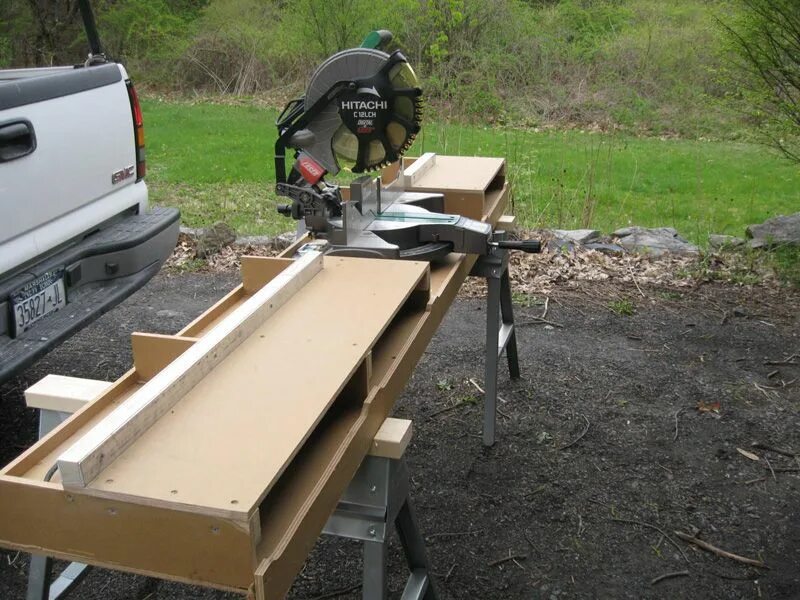 Saw bench. Saw bench